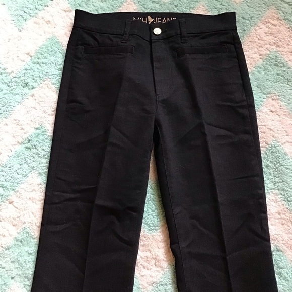 MIH MADE IN HEAVEN marrakesh black flare jeans (K1 - Picture 3 of 8